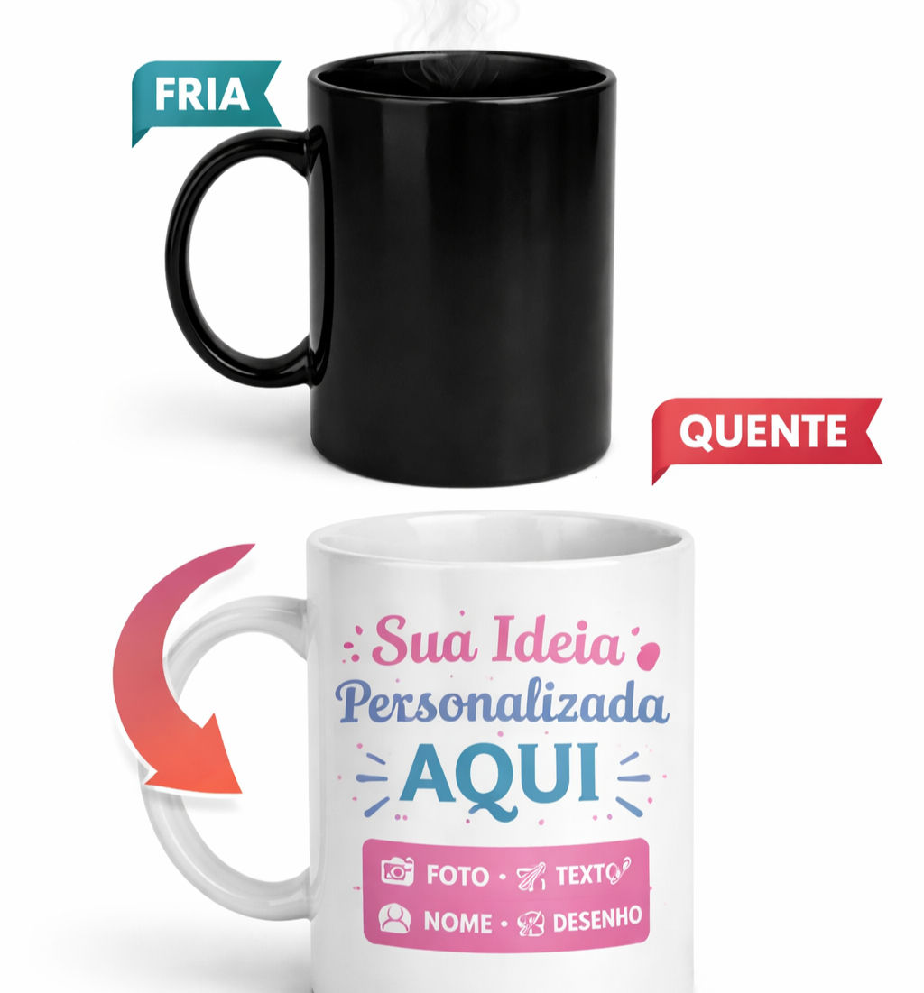 Caneca Magica Personalizada (Porcelana)