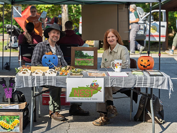 NEST owners Jason Allen & Leslie Anne Allen at the Conservation in Action Expo in Murfreesboro, TN. Photo by Scott Pessoni.