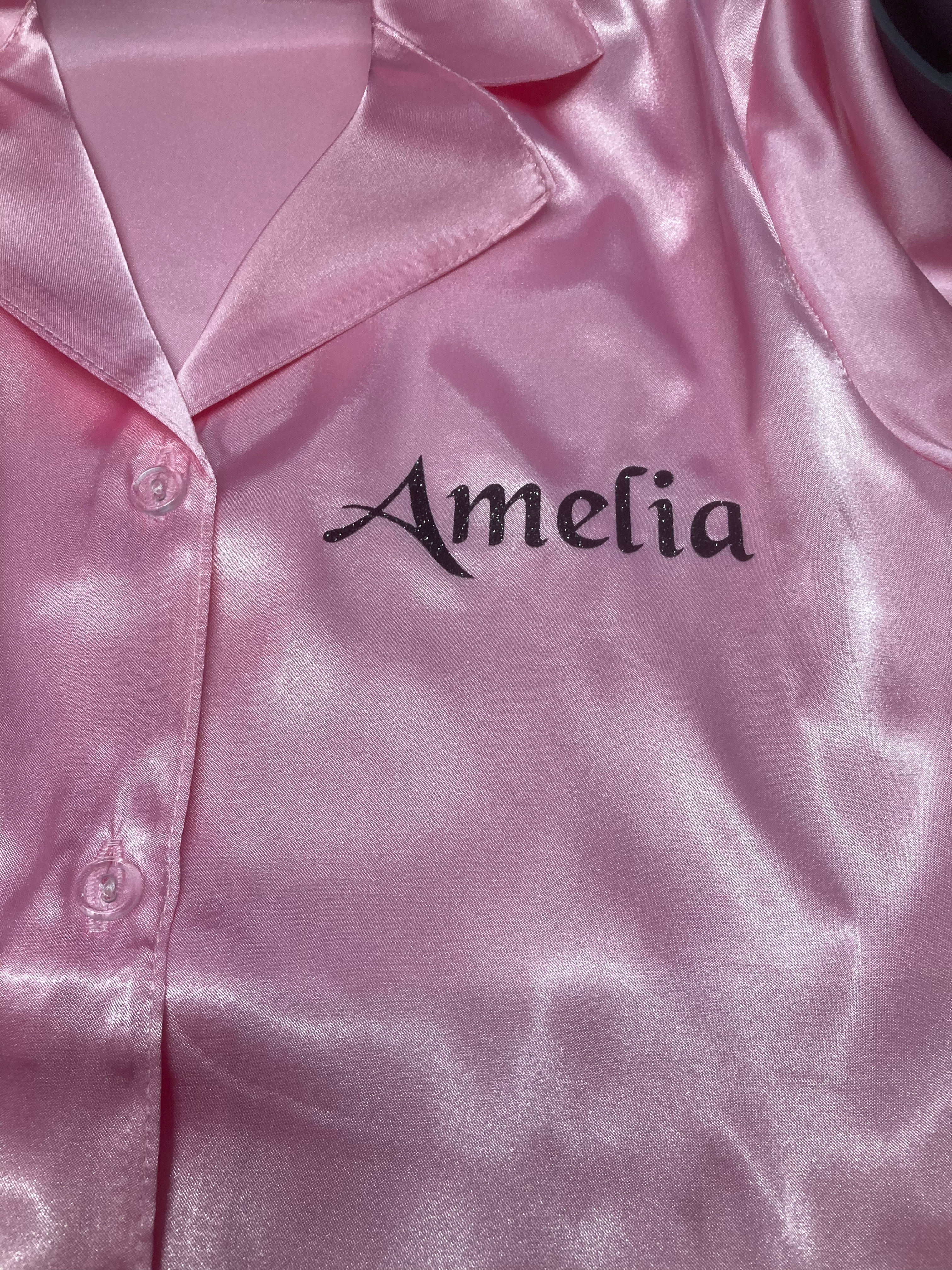 Children’s Personalised Satin Pyjamas