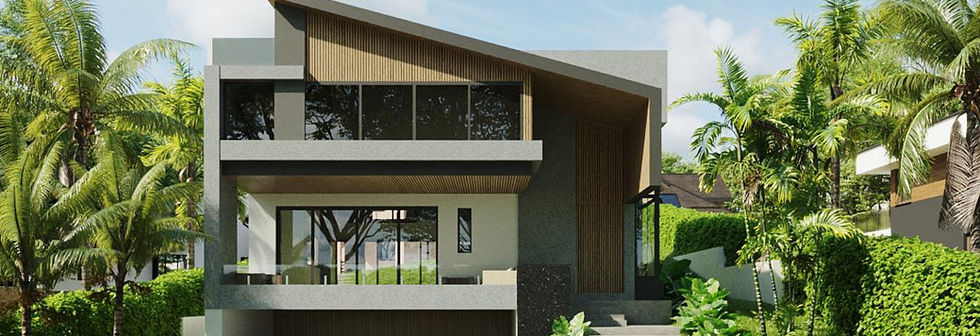 Fachada da Casa Vista Alta com jardim e garagem integrada no condomínio Montalcino em Caxias do Sul.