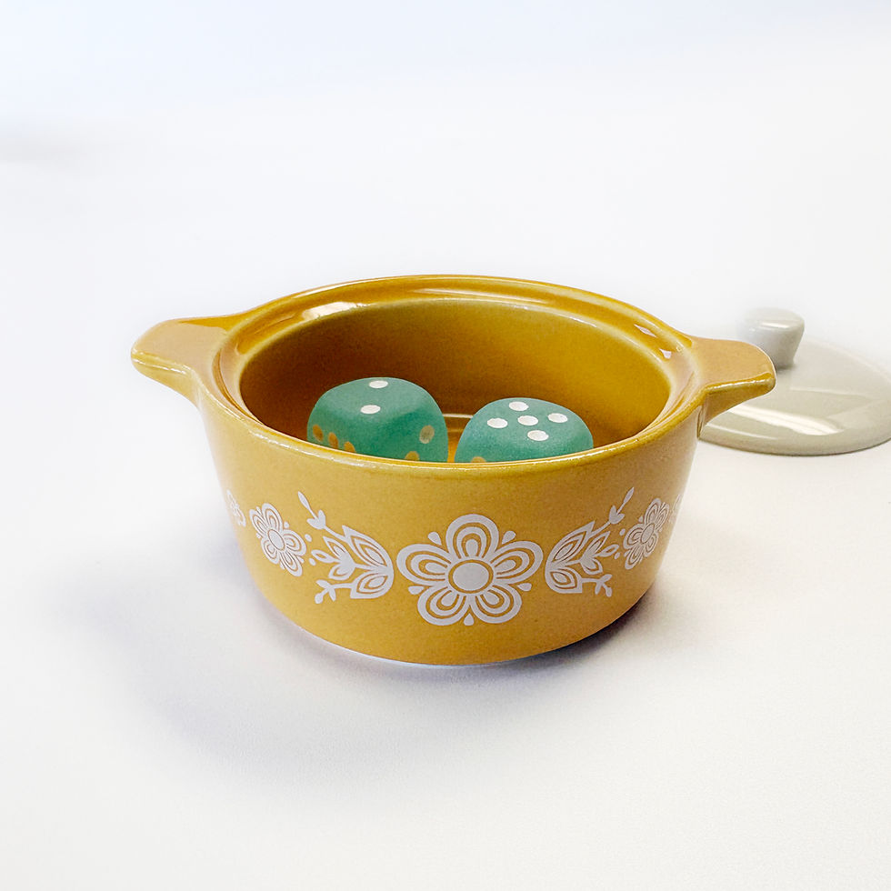 Thumbnail: Mini Vintage Casserole Dice Dishes