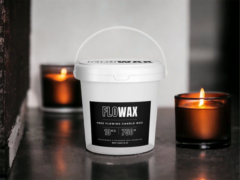 Thumbnail: FloWax 5kg free flowing, pourable, white wax (large refill pack) + 25 wicks