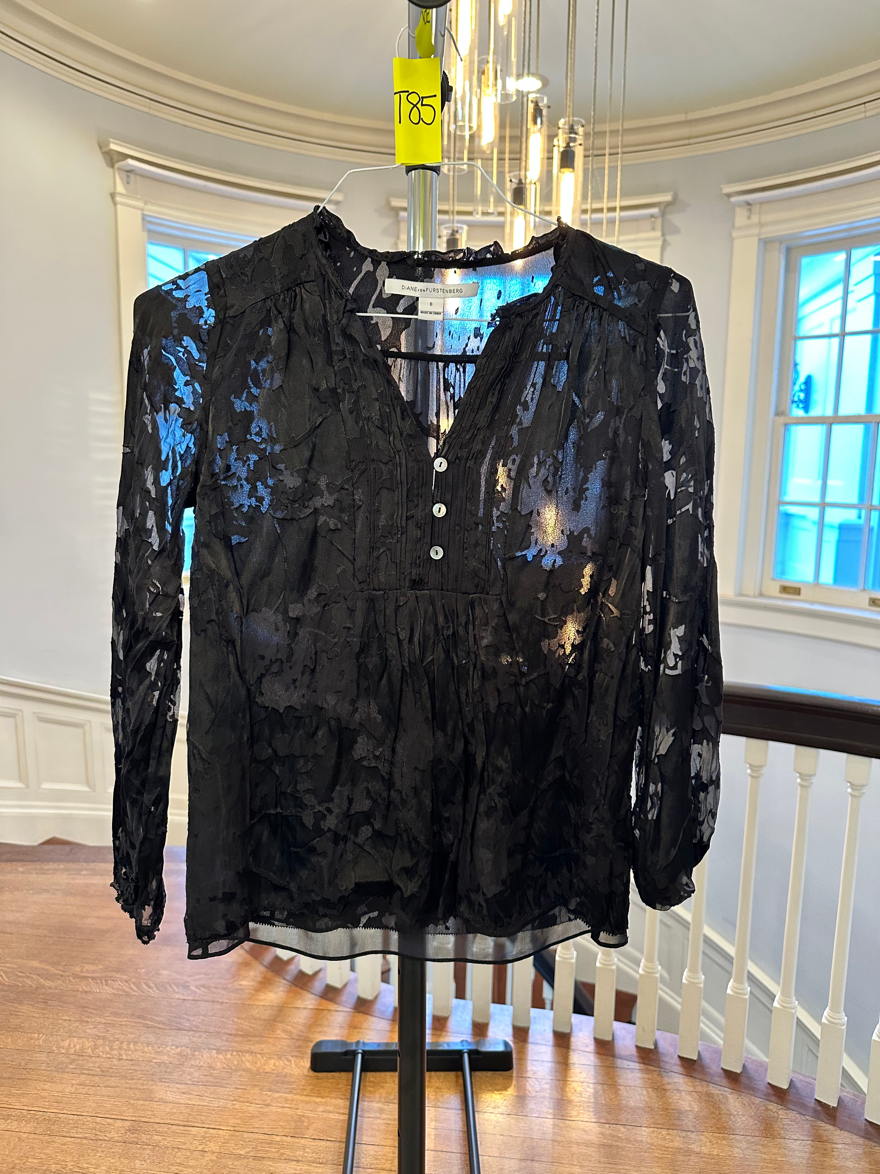 Black Diane Von Furstenberg Top