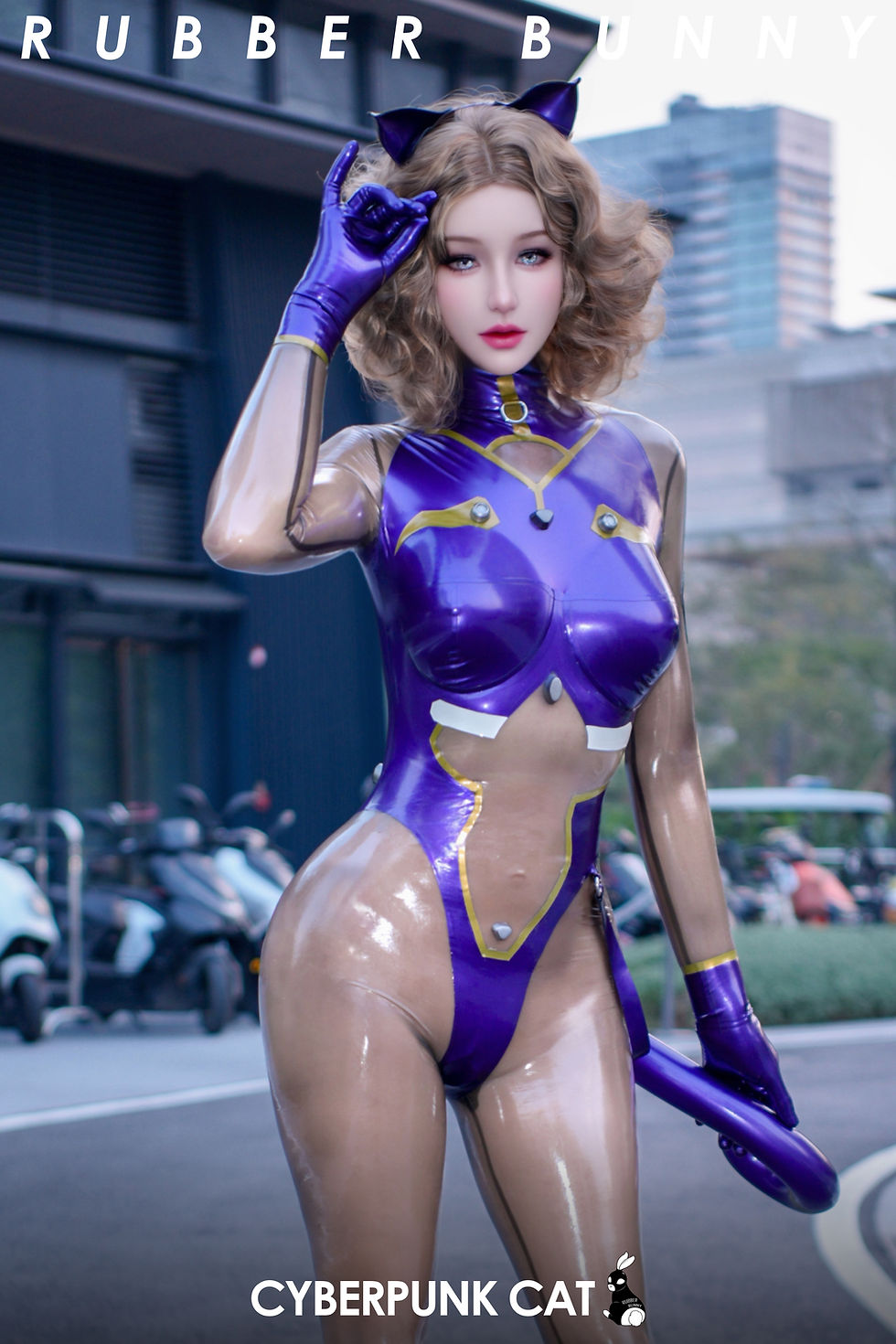 サムネイル： RubberBunny - Cyber Cat Latex Suit by Chinya
