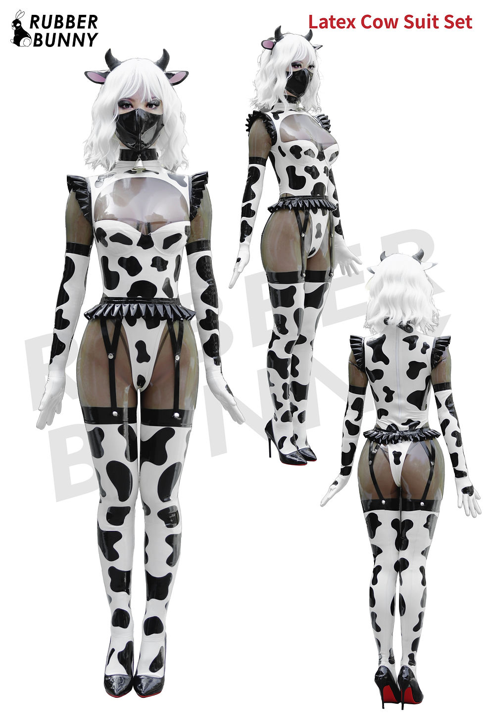 Miniaturbild: RubberBunny - Latex Cow Suit Set Designed by RB