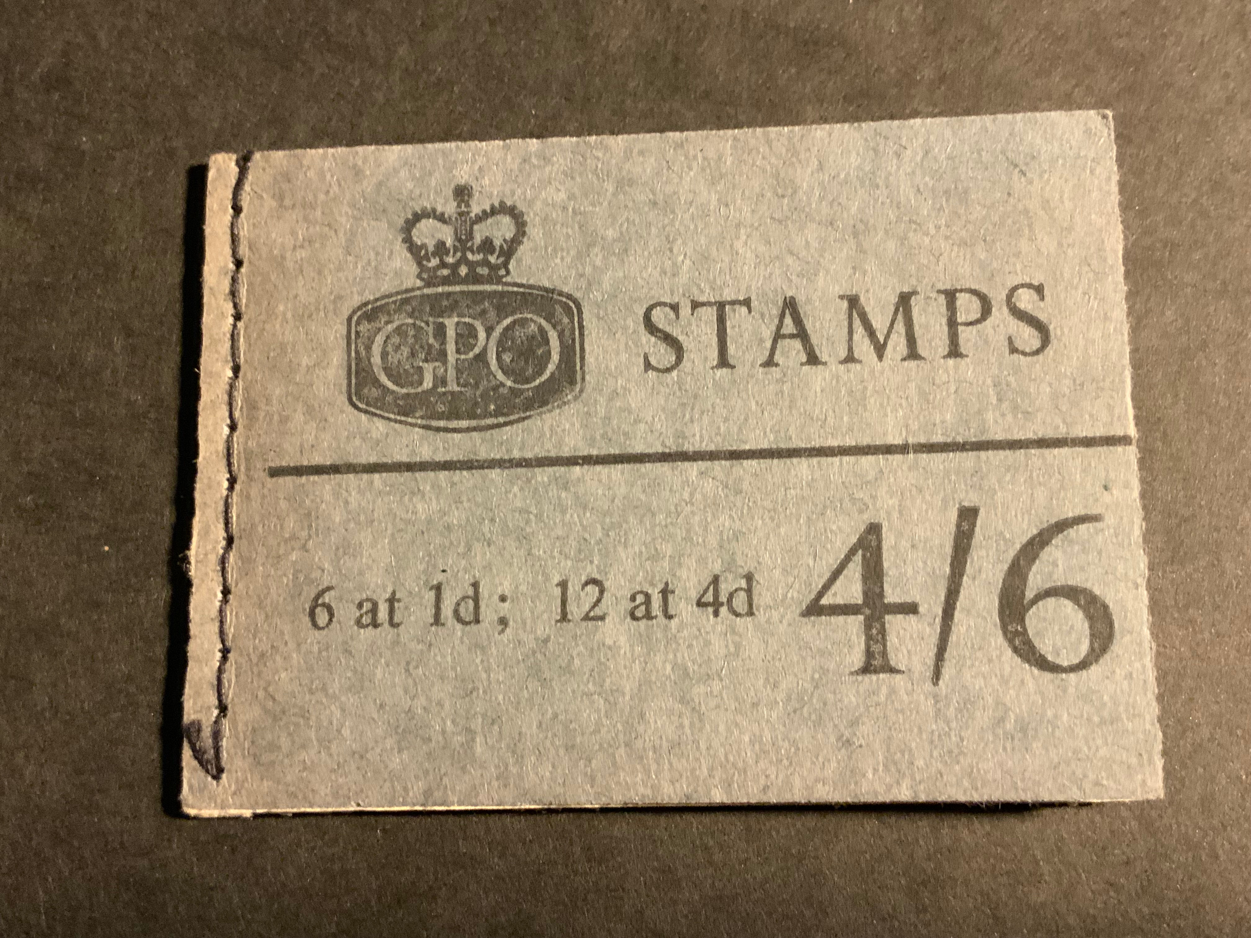 GB 1967 Wildings booklet SG L64p Phosphor Complete & MNH