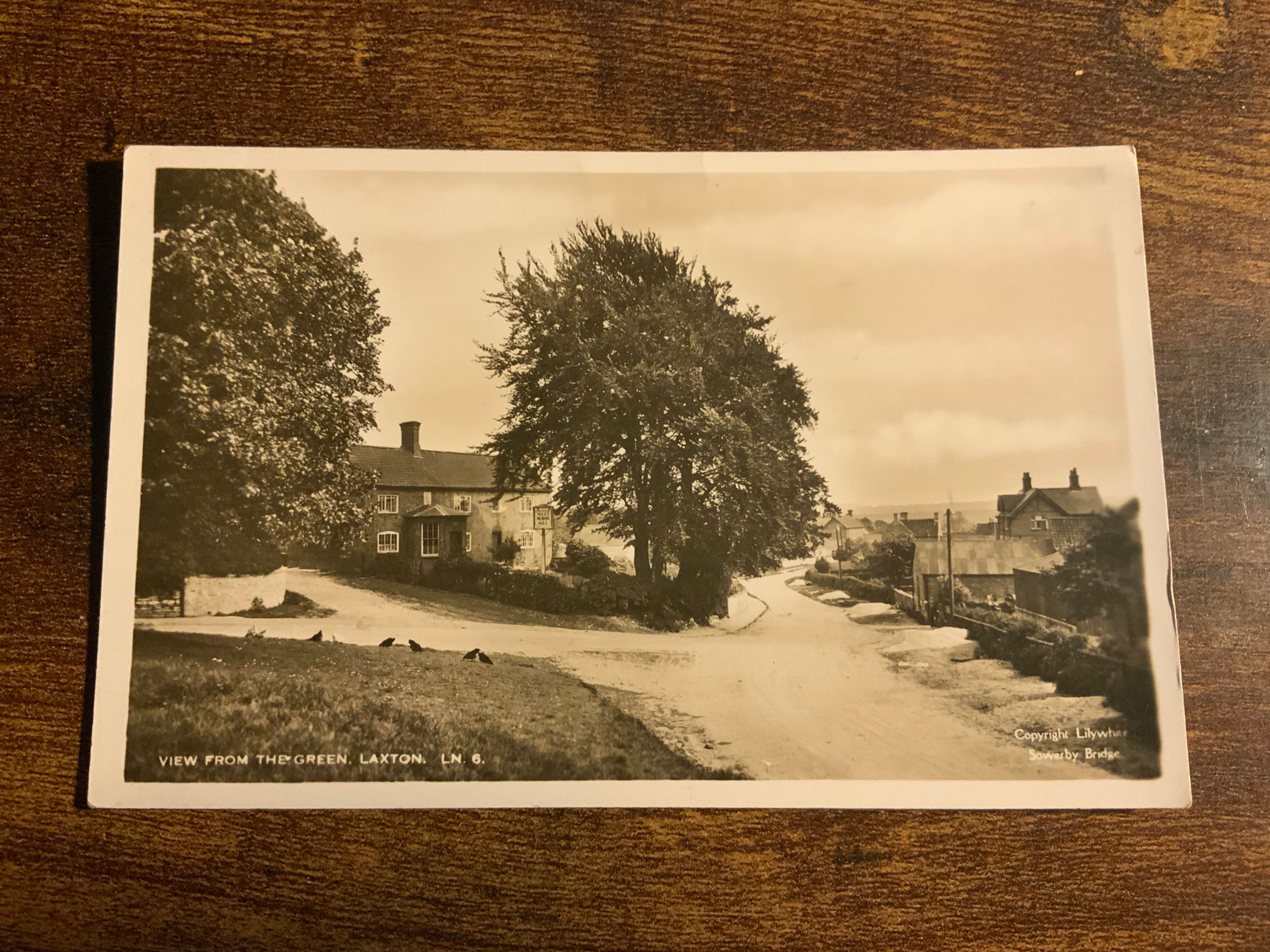 Yorkshire, Layton, The Green, Unused Vintage Postcard.