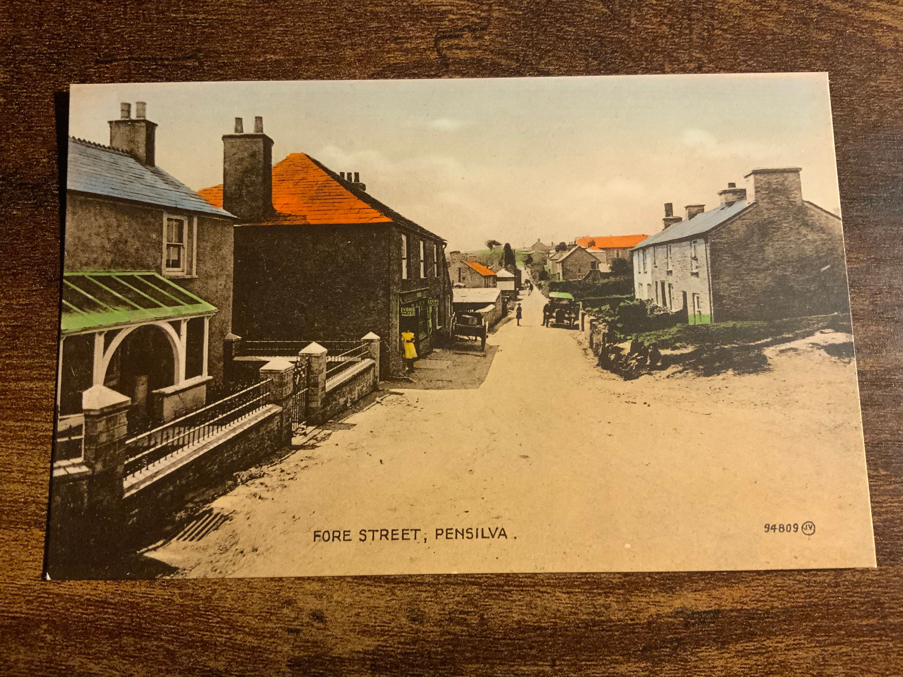 Cornwall, Pensilva, Fore street, Valentines, Unused, Vintage Postcard