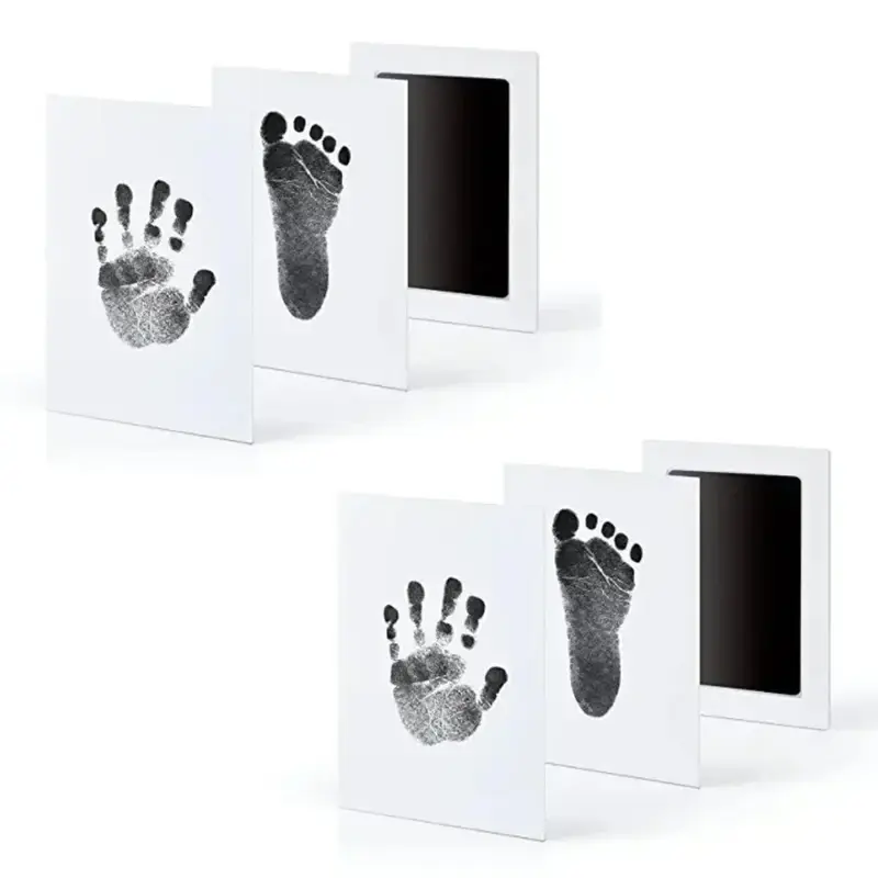 Miniatura: Newborn Baby DIY Hand and Footprint Kit Ink Pads Photo Frame Handprint Toddlers
