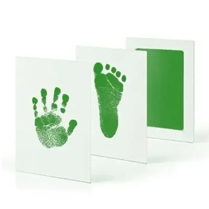 Thumbnail: Newborn Baby DIY Hand and Footprint Kit Ink Pads Photo Frame Handprint Toddlers
