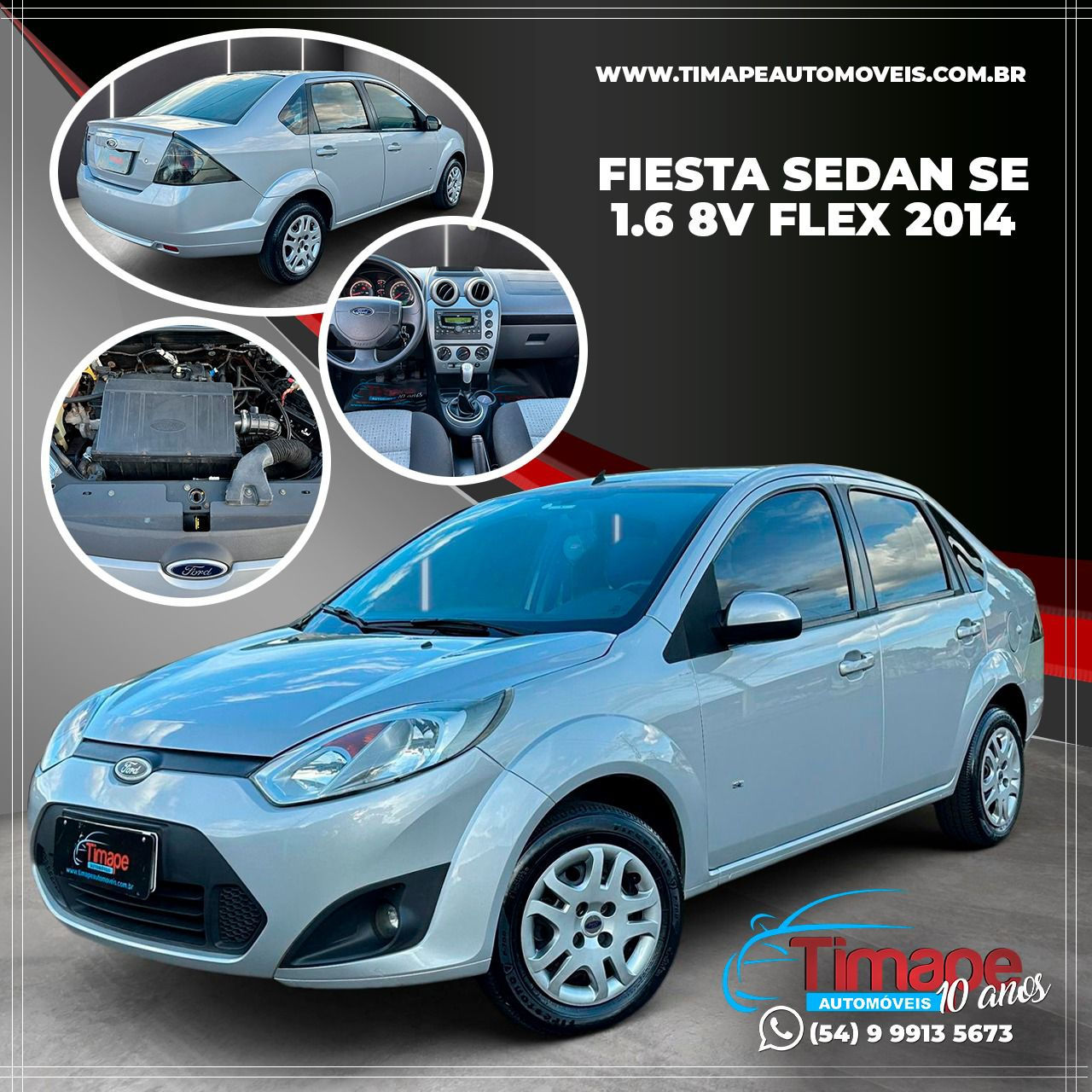 FORD FIESTA SE 1.6 8V. 4P. 2014/2014