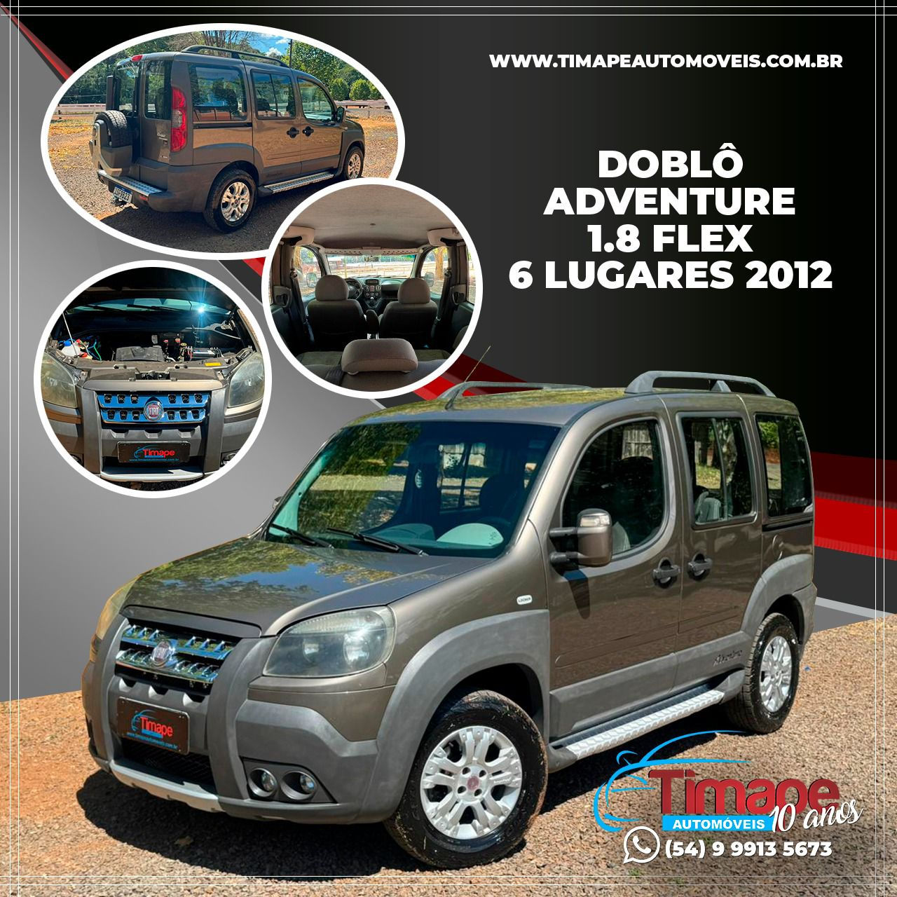 FIAT DOBLÔ 1.8 ADVENTURE LOCKER 2012