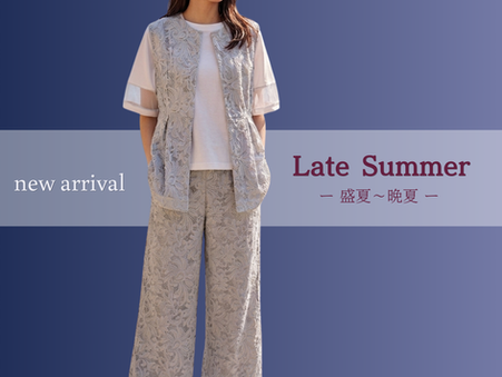 【新作!限定アイテム】Late Summer 〜盛夏から晩夏〜 レースセットアップ