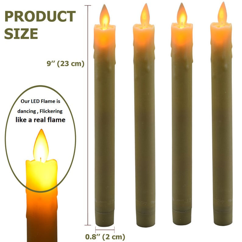 Thumbnail: Flameless Taper Candles