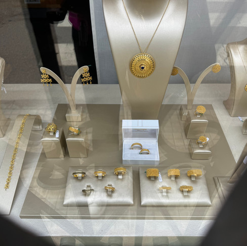 Sardinia beaches off-season October Bosa filagree gold jewelry