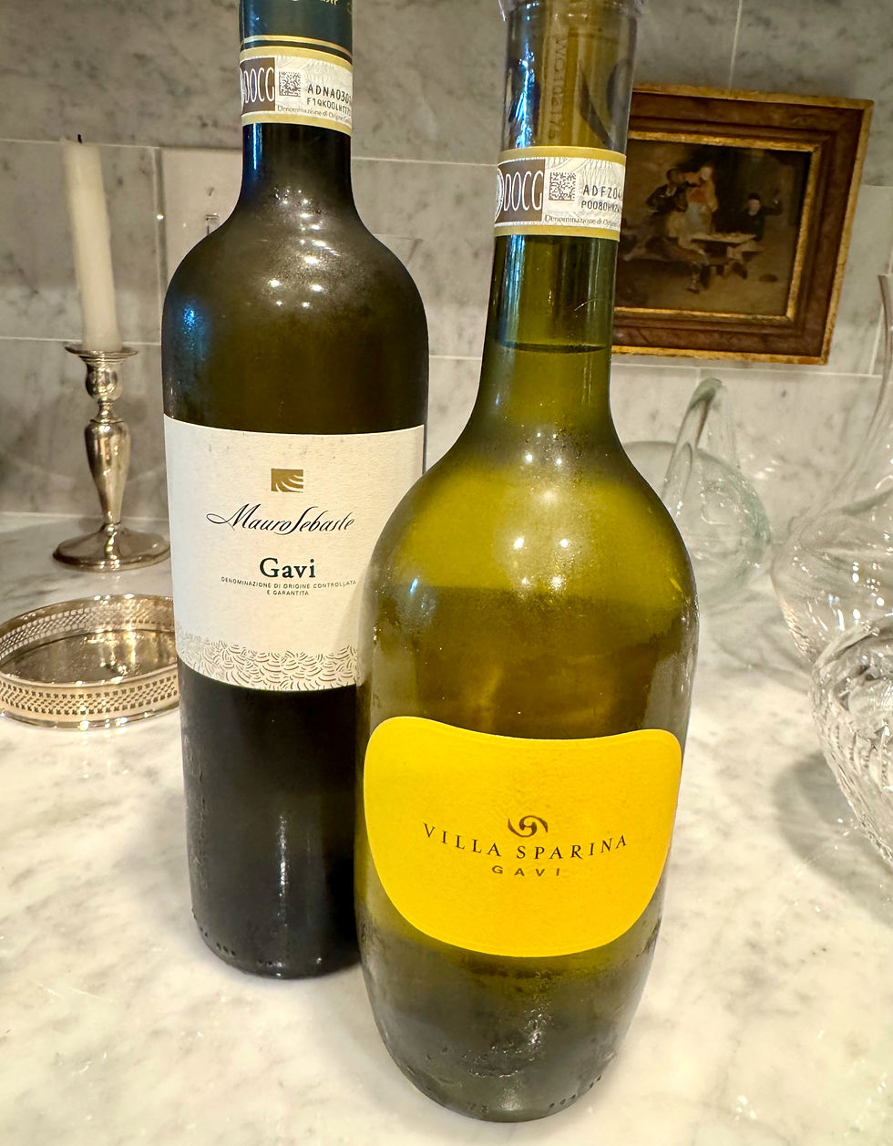 Gavi white wine from Italy Piemonte light and acidic- good alternative to Sauvignon Blanc or Pinot Grigio
