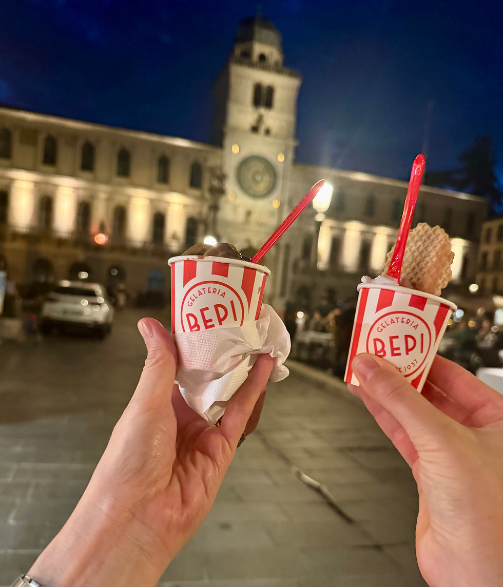 gelato better than ice cream chocolate pistachio vanilla Bepi Padova Veneto
