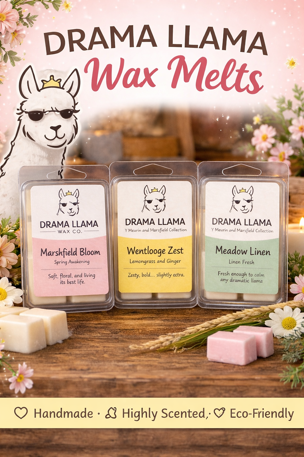 Thumbnail: Drama Llama Y Meurin & Marshfield Wax Melts
