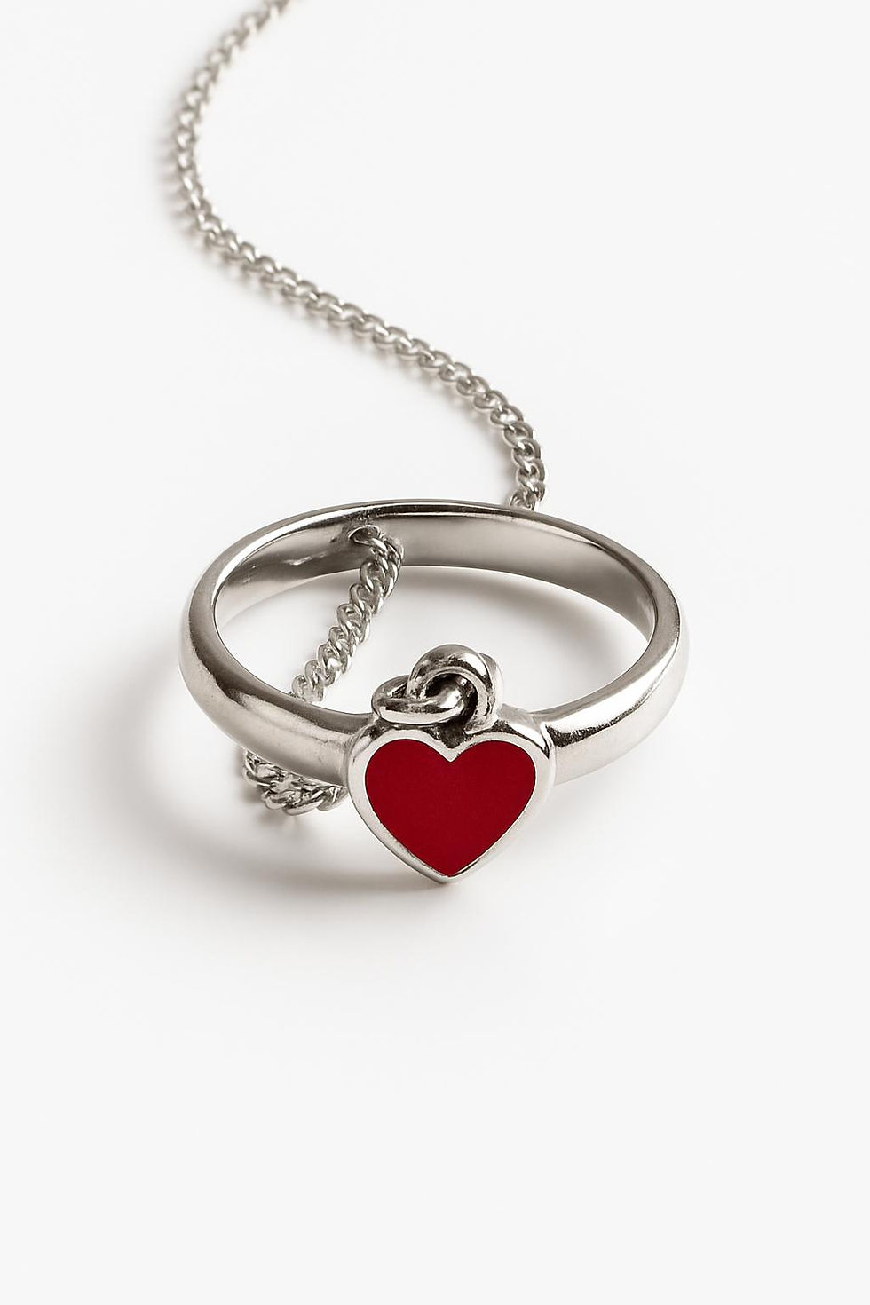 Thumbnail: Sweetheart Silver Barefoot Anklet