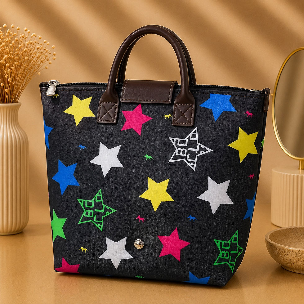 Thumbnail: Novelty Print Zip-Top Tote Bag | Drama Llama Vibes