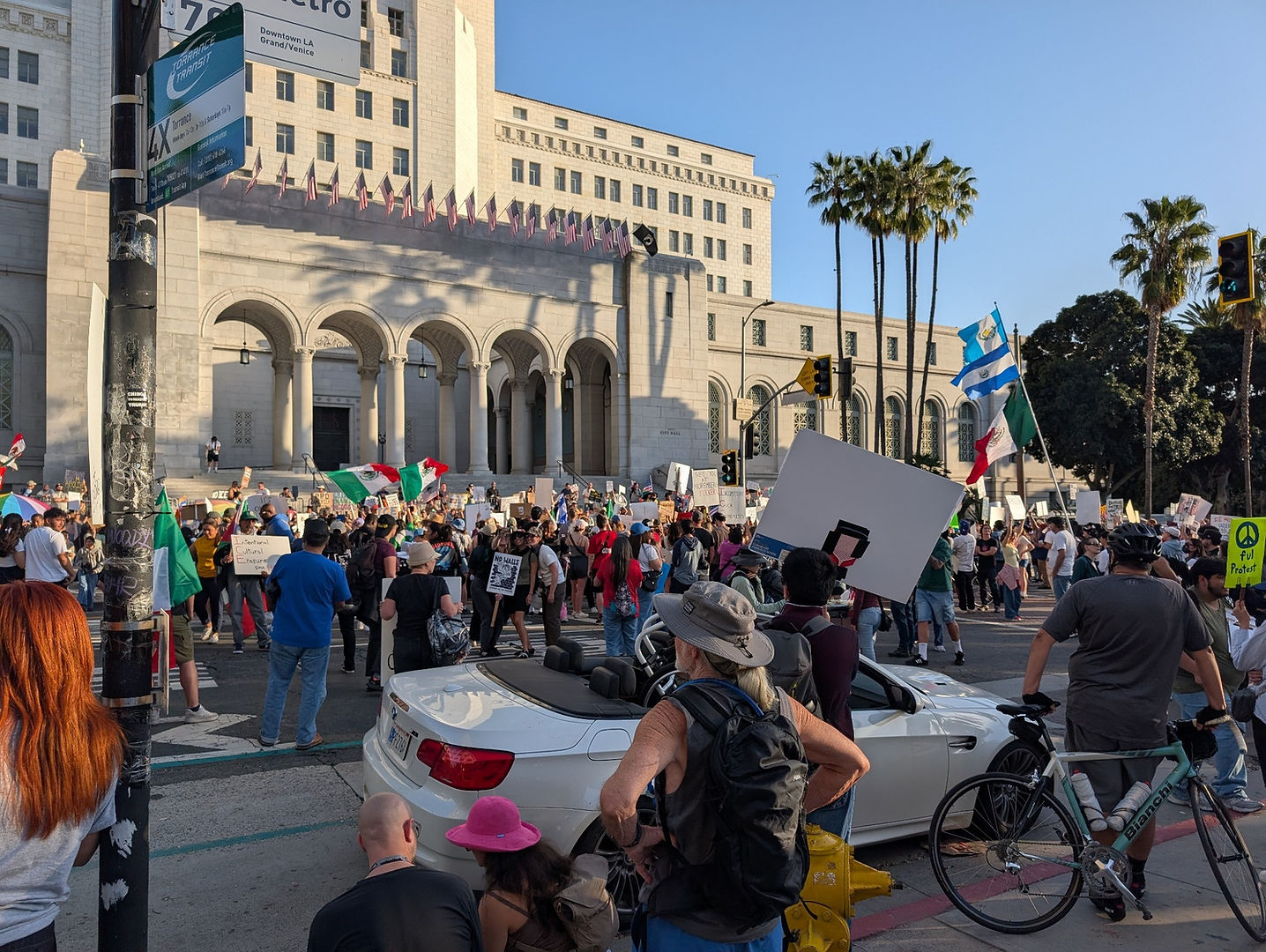 ICE Out of Everywhere Downtown Los Angeles Protest (Photo Credit: Eric Levai).