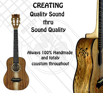 Hand crafted tenor ukulele