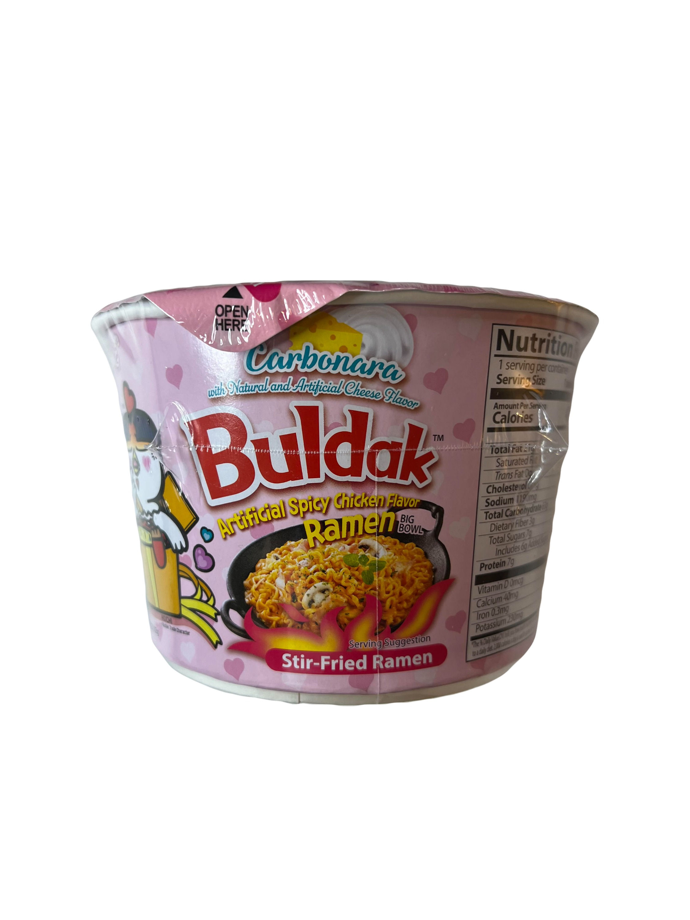 Samyang Buldak Carbonara Hot Chicken Ramen Bowl