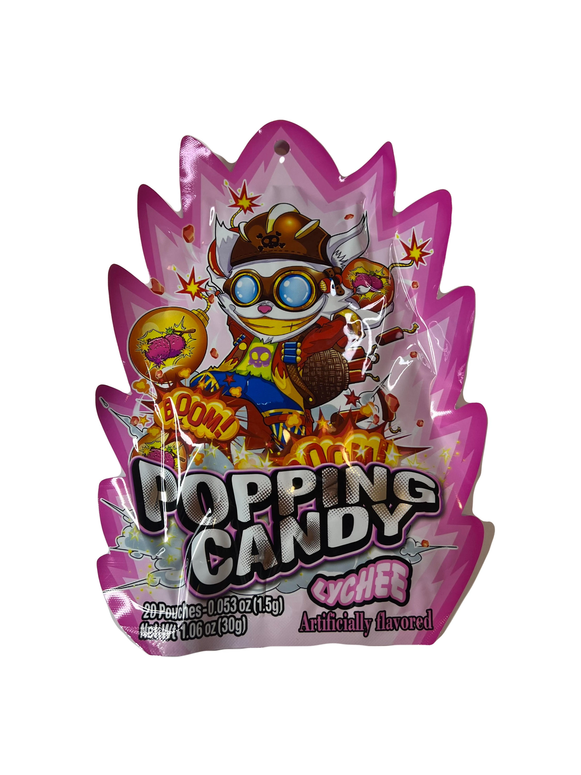BOOM Lychee Popping Candy