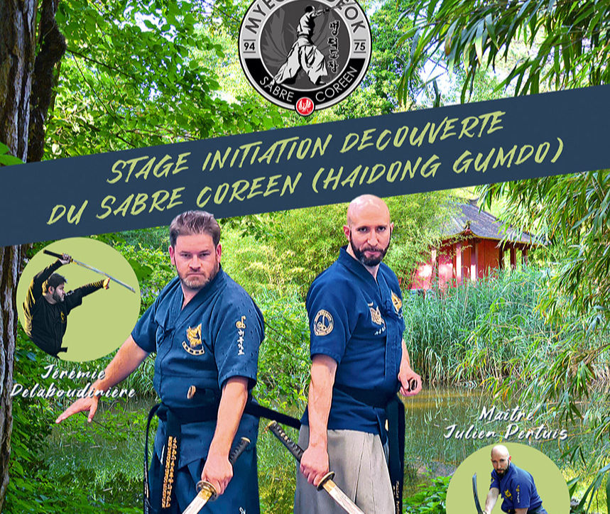 Premier stage initiation/découverte de Sabre Coréen à Clisson