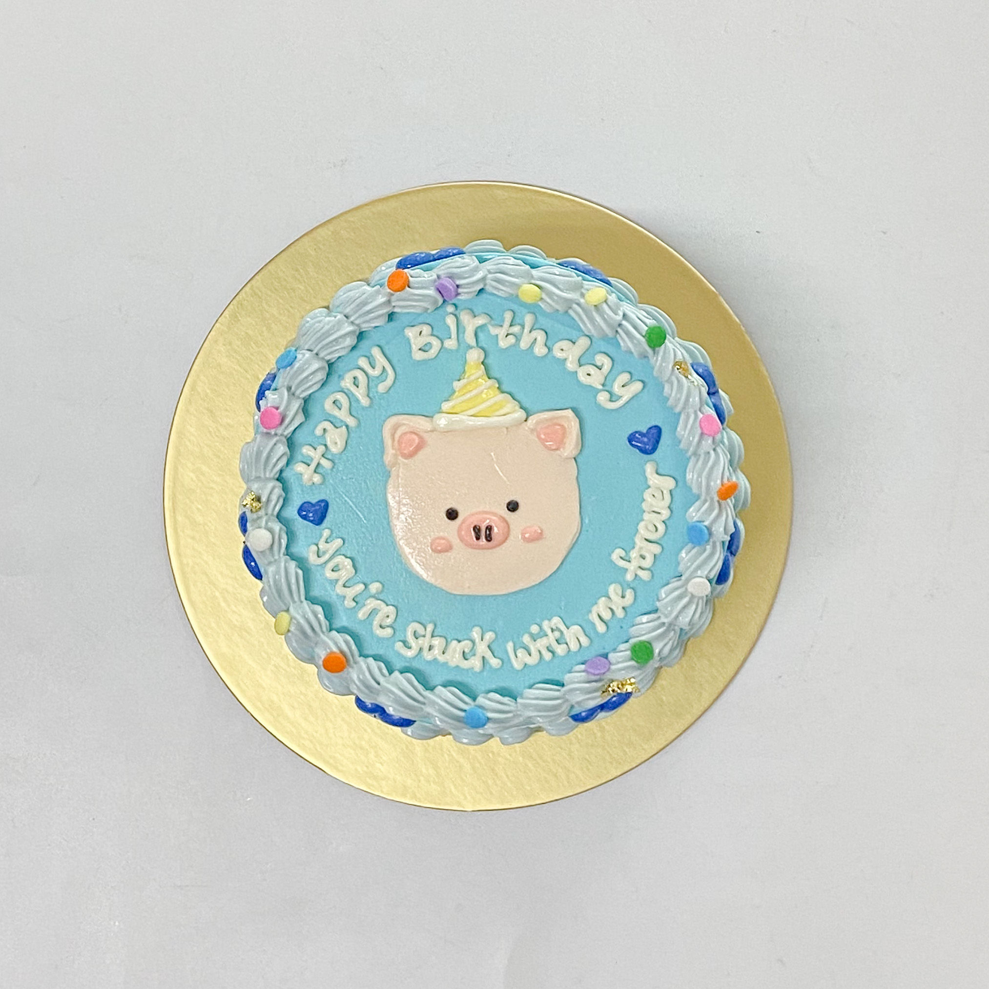 Birthday Pig Korean Style Cake