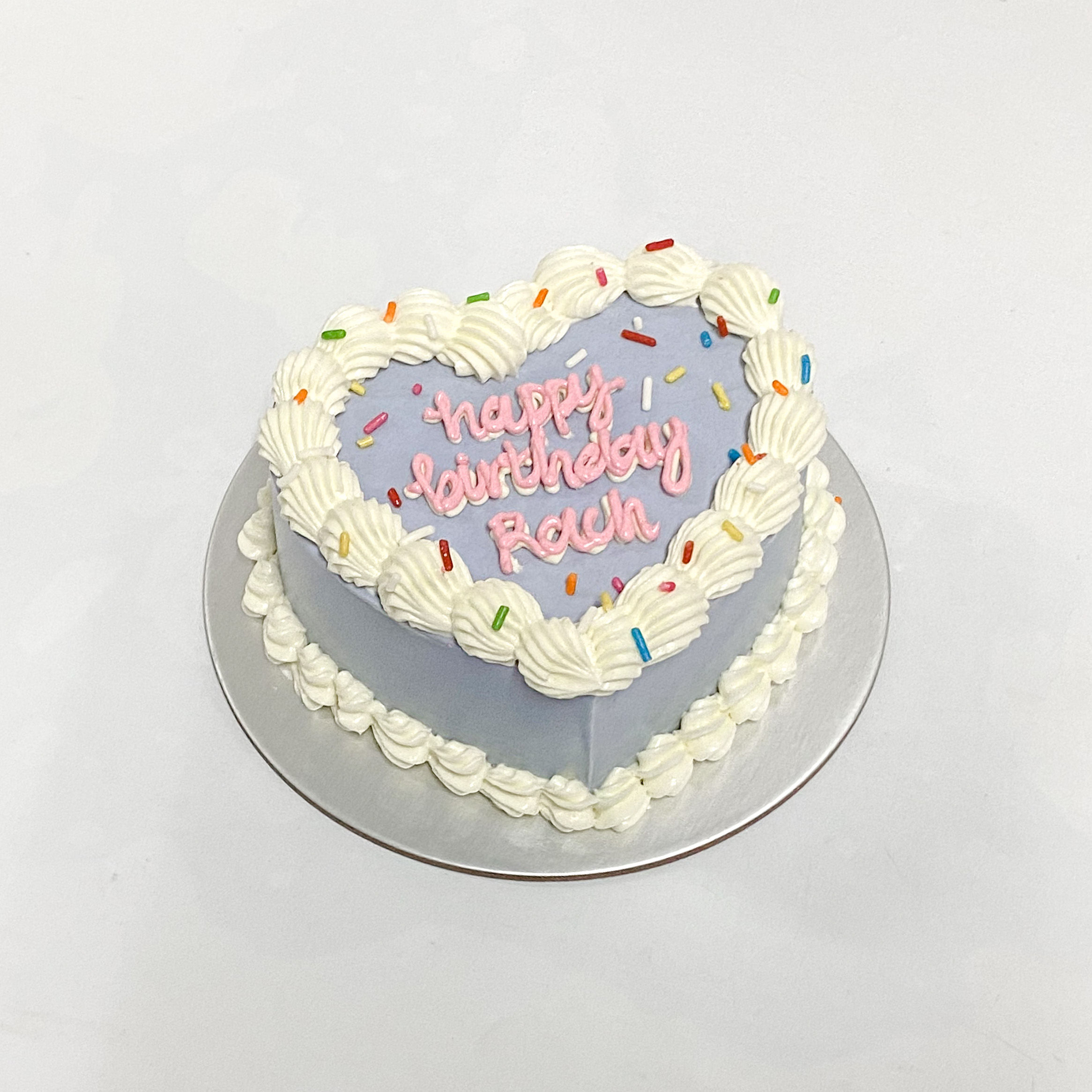 Confetti Heart Korean Style Cake