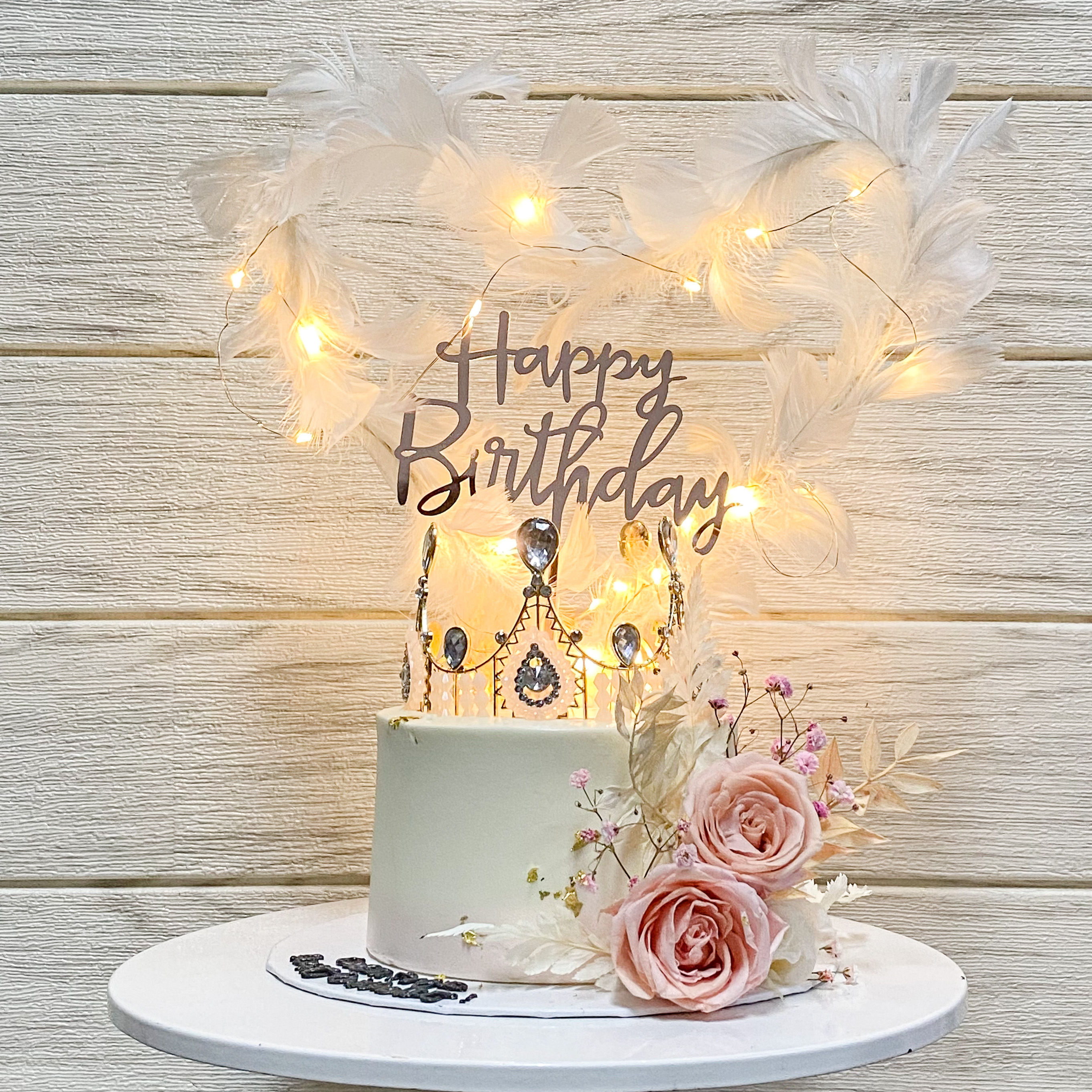 Pink Ethereal Crown Cake