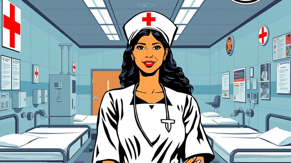 Indian Nurse inside a German Hospital