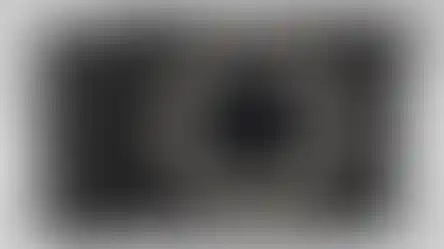 Close-up of a black Sony camera with the word SONY visible.