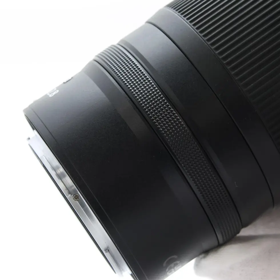 Close-up black lens detail; Sigma 56mm f/1.4 DC DN Contemporary (APS-C)