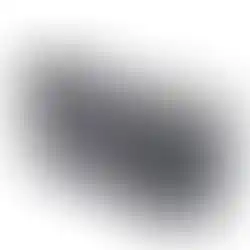 Black and silver digital camera, screen showing, on white background.