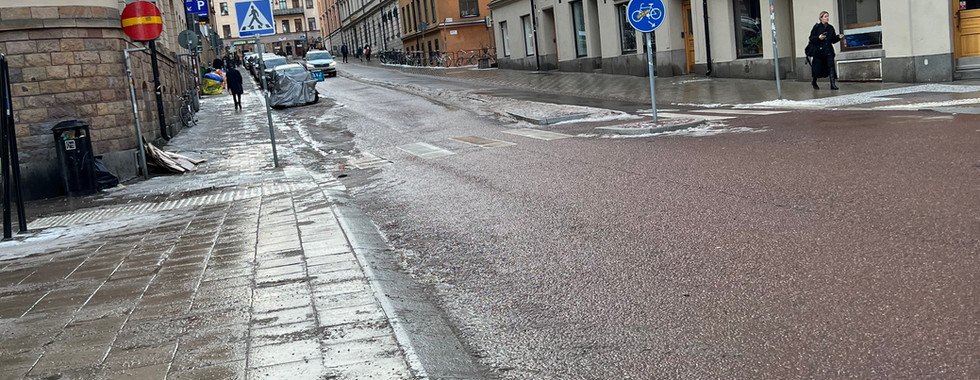 Red Bull Gaming Sphere Stockholm（試合会場）のある道
