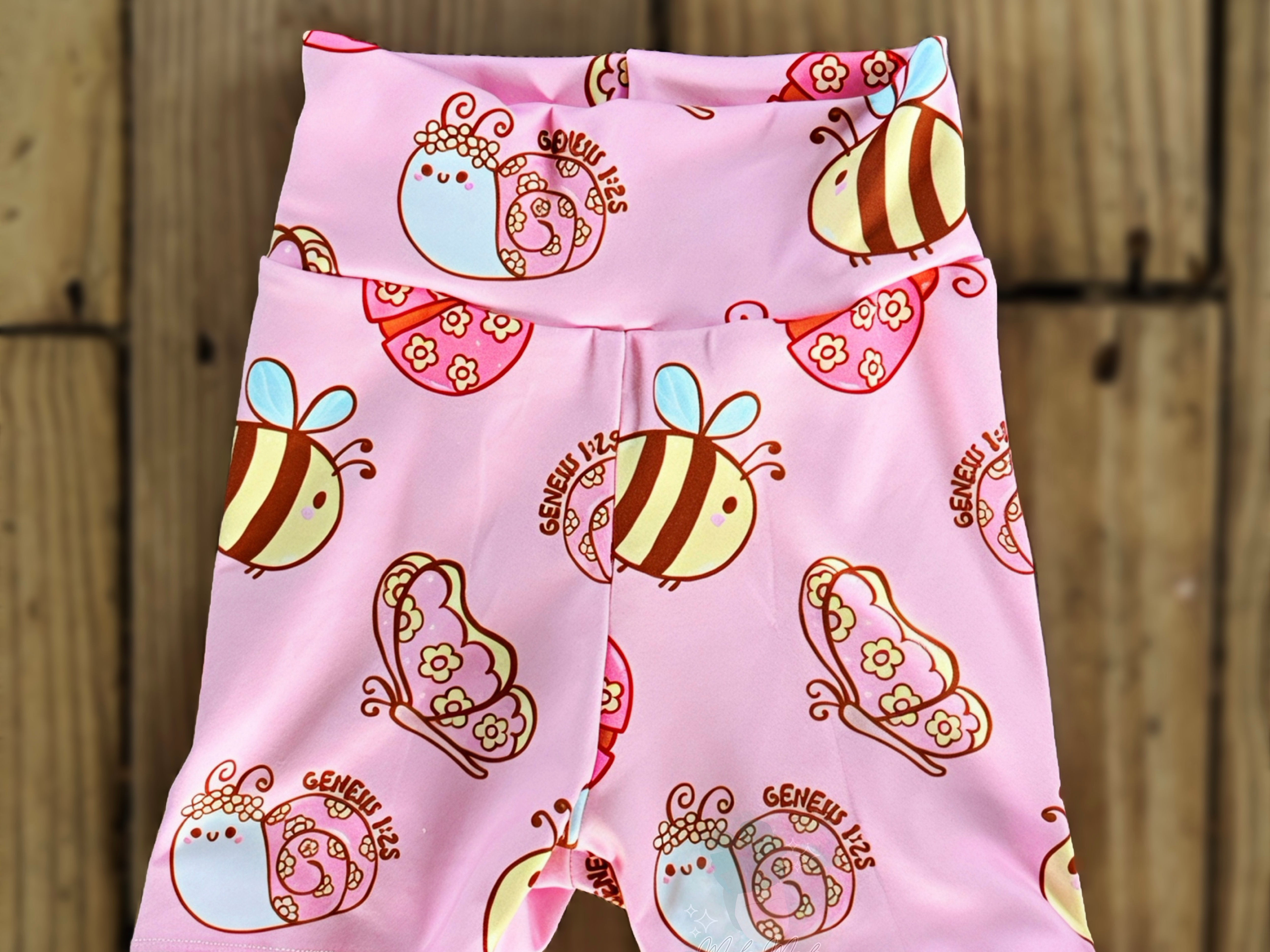 Bee Bible Verse Biker Shorts