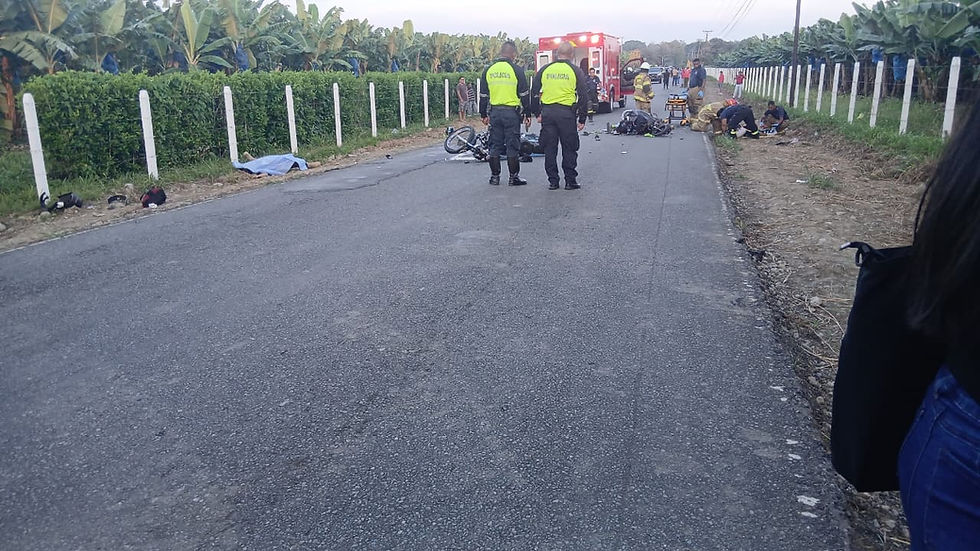 Dos fallecidos y una menor herida tras accidente de motocicleta en Changuinola