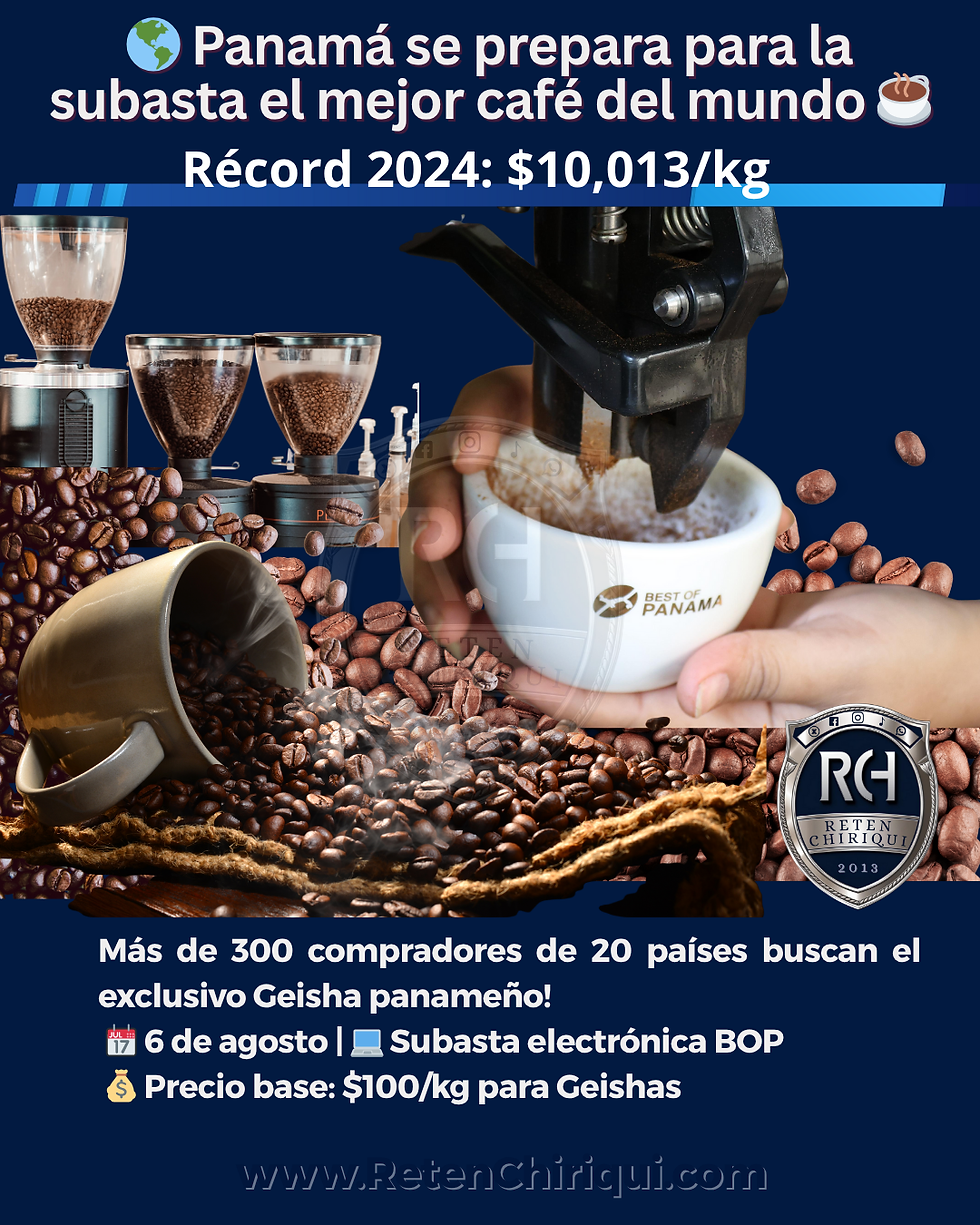 🌍 Más de 20 países participarán en subasta internacional del café panameño, el más caro del mundo