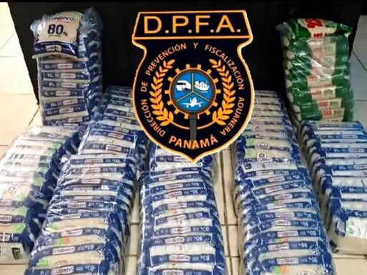 Aduanas intercepta cargamento irregular de arroz en frontera tica-panameña