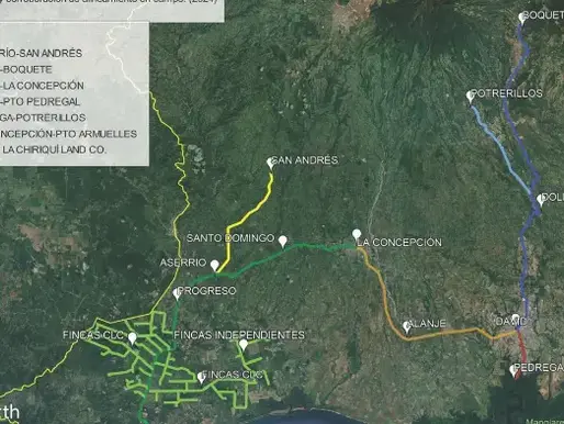 El antiguo ferrocarril de Chiriquí vuelve a escena con un mapa que rescata su huella histórica