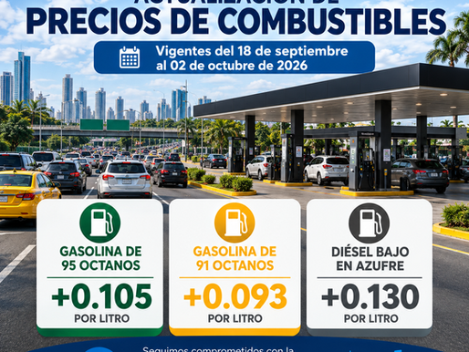 Combustibles vuelven a subir en Panamá: gasolina y diésel tendrán nuevos precios desde este viernes