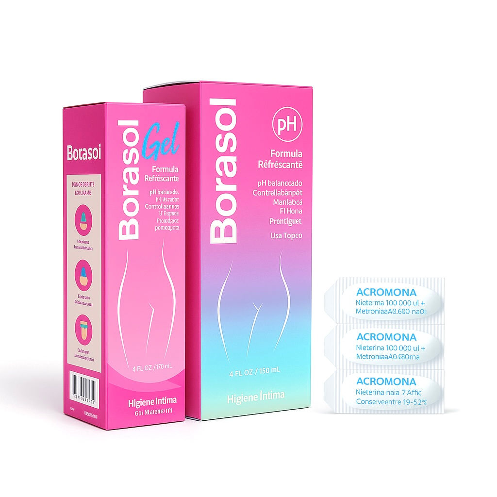 Borasol Gel 120ML, Borasol liquid 120ML en 3 ovulo's