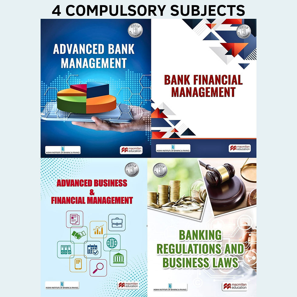 CAIIB 2023 books Lowest Price Home Delivery by Macmillan & IIBF