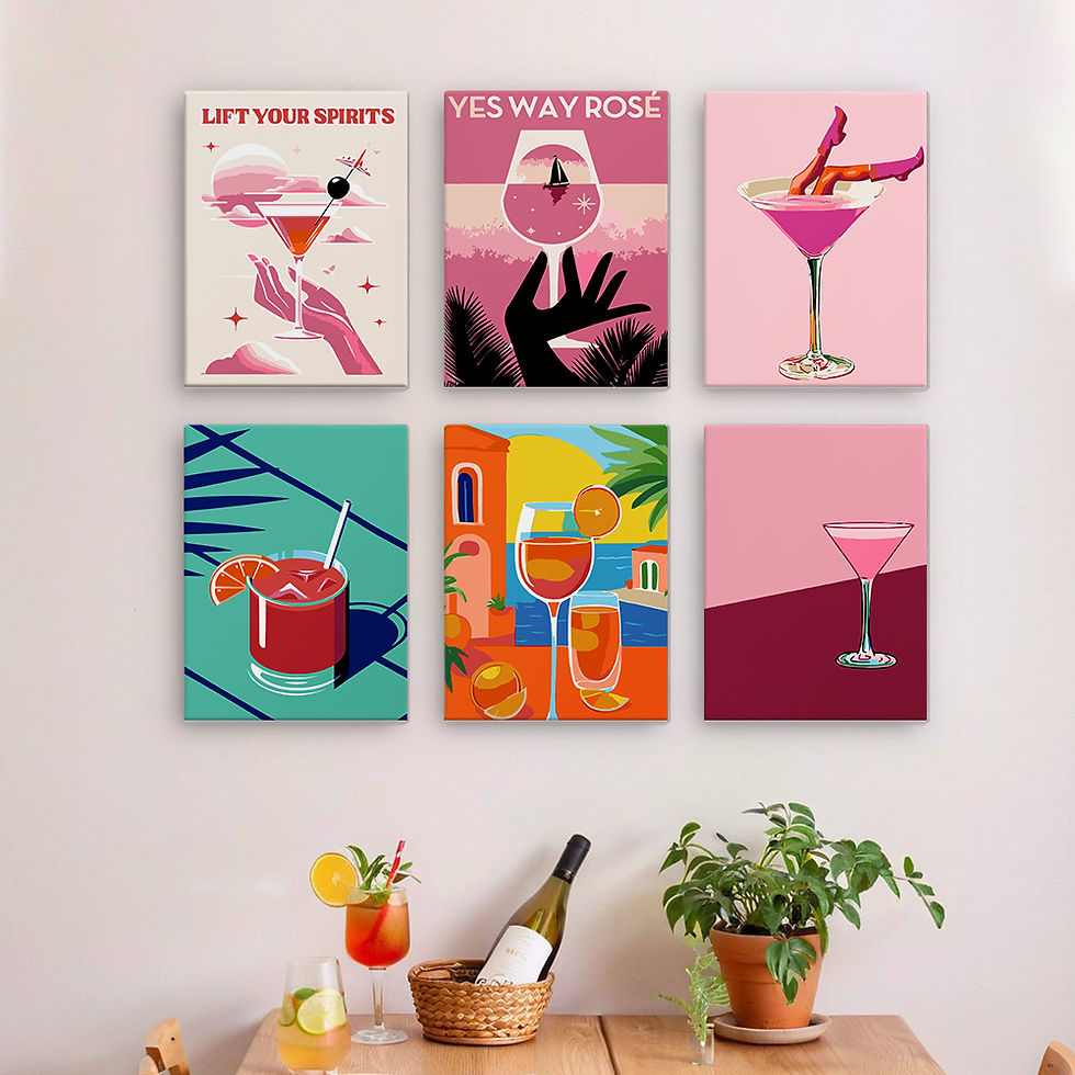 Miniatura: Yes Way Rosé - Multi-kit Paint by Numbers Set (6)