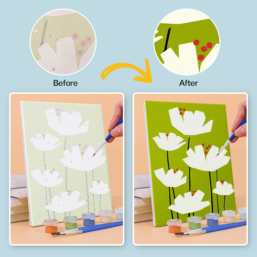 Thumbnail: Wildflower Collection - Multi-kit Paint by Numbers Set (6)
