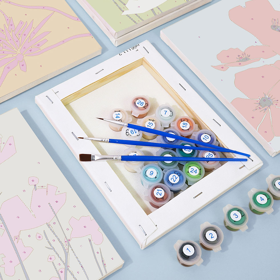 Thumbnail: Wildflower Collection - Multi-kit Paint by Numbers Set (6)