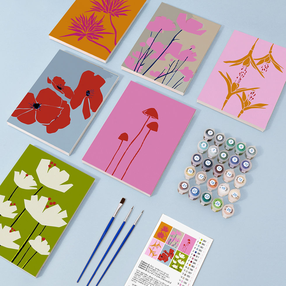 Thumbnail: Wildflower Collection - Multi-kit Paint by Numbers Set (6)