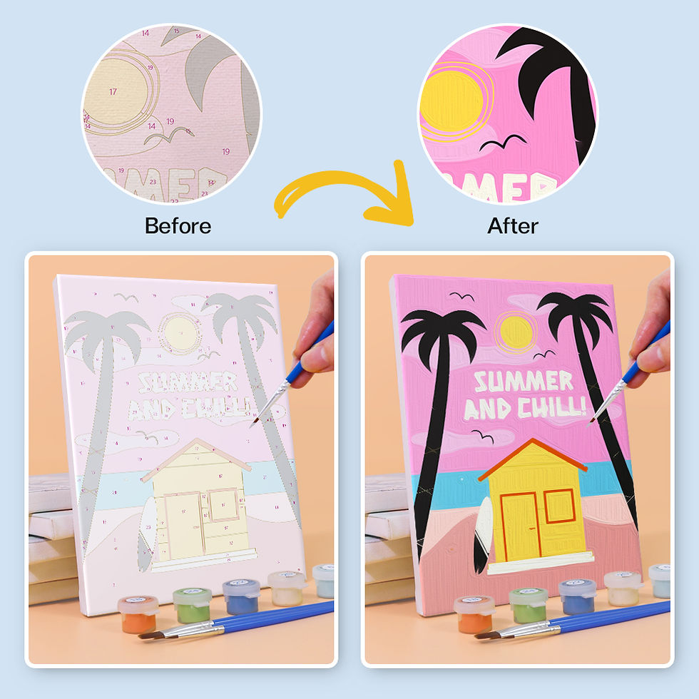 Thumbnail: Hello Summer - Multi-kit Paint by Numbers Set (6)